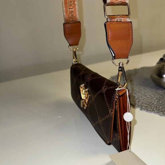 Valentino Brown and Gold Women's Bag - Picture 7 of 12